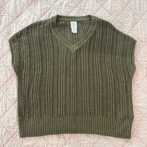 Joie Knit Sweater Short Sleeve By Joie In Green, Size: S